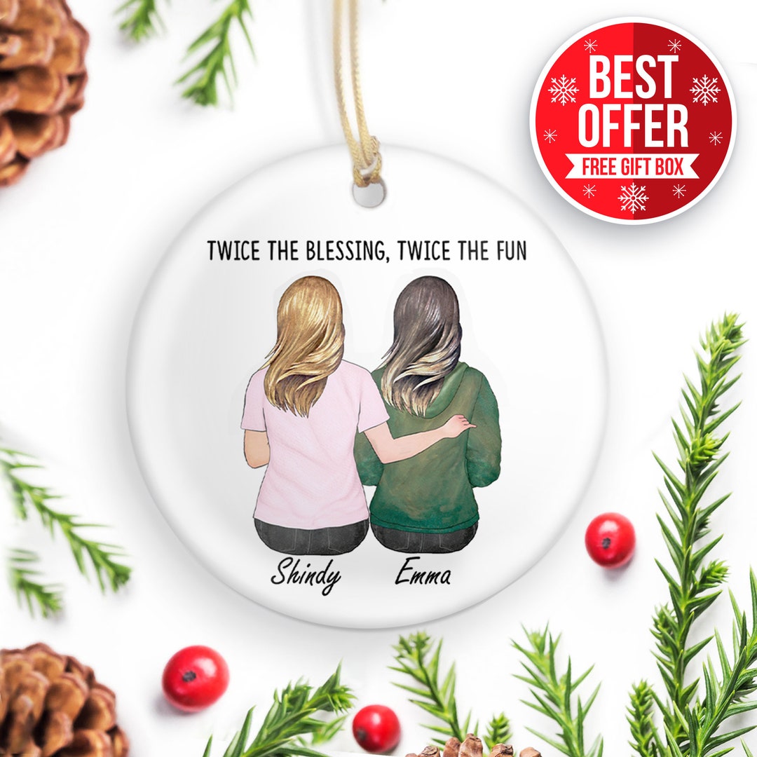 Personalized Sisters Ornament,sister Ornament,twin Sister Birthday Gift ...