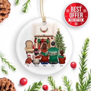 Custom Family Ornament | Family Portrait | Custom Ornament | Personalized Ornament | Gift For Mom | Family Ornament | Christmas Ornaments