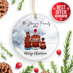 Family Christmas Ornament, Family Portrait, Personalized Ornament, Family Ornament, Christmas Ornaments