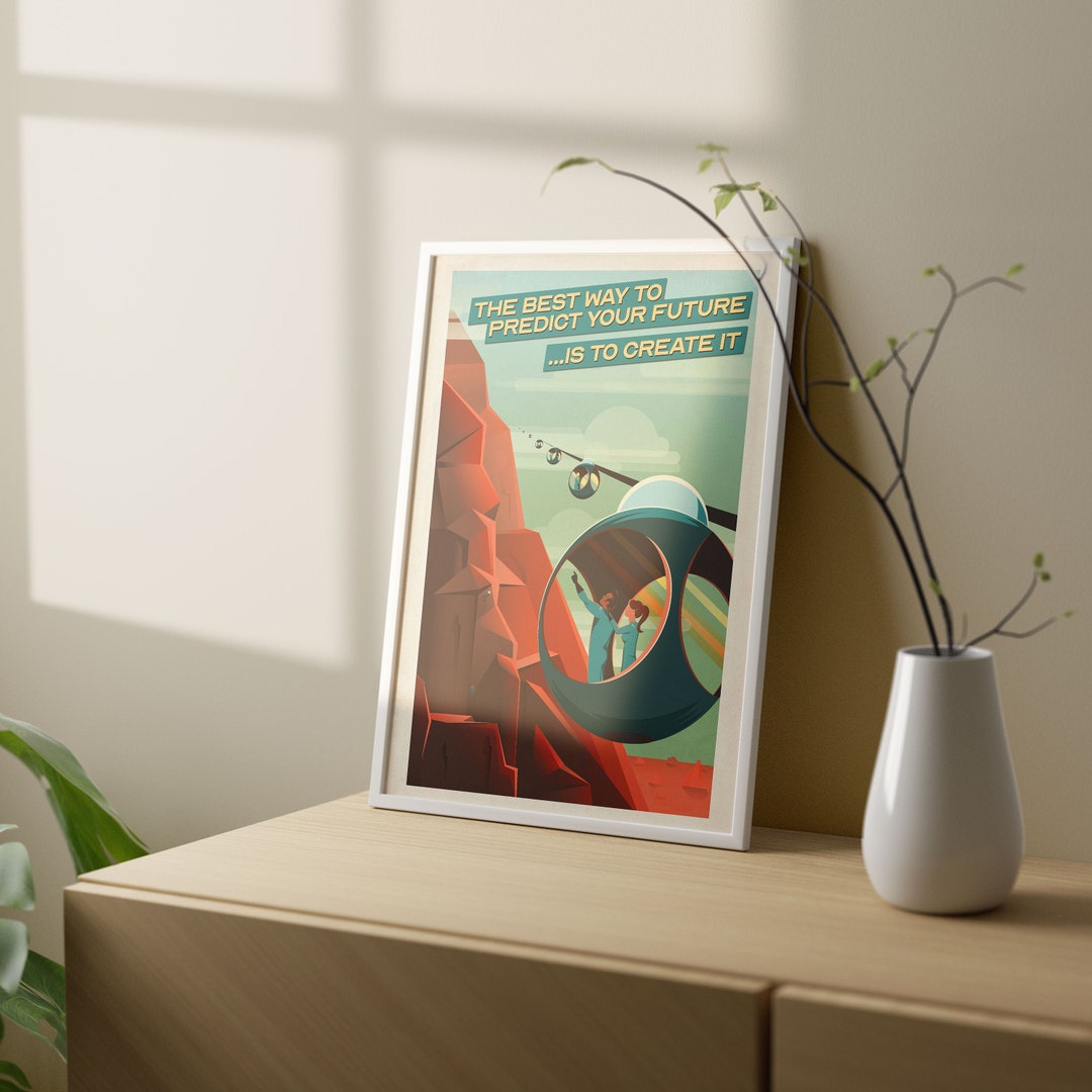 Retro Rocket Moon Art Deco Wall Art, Exhibition Print, Digital Download ...