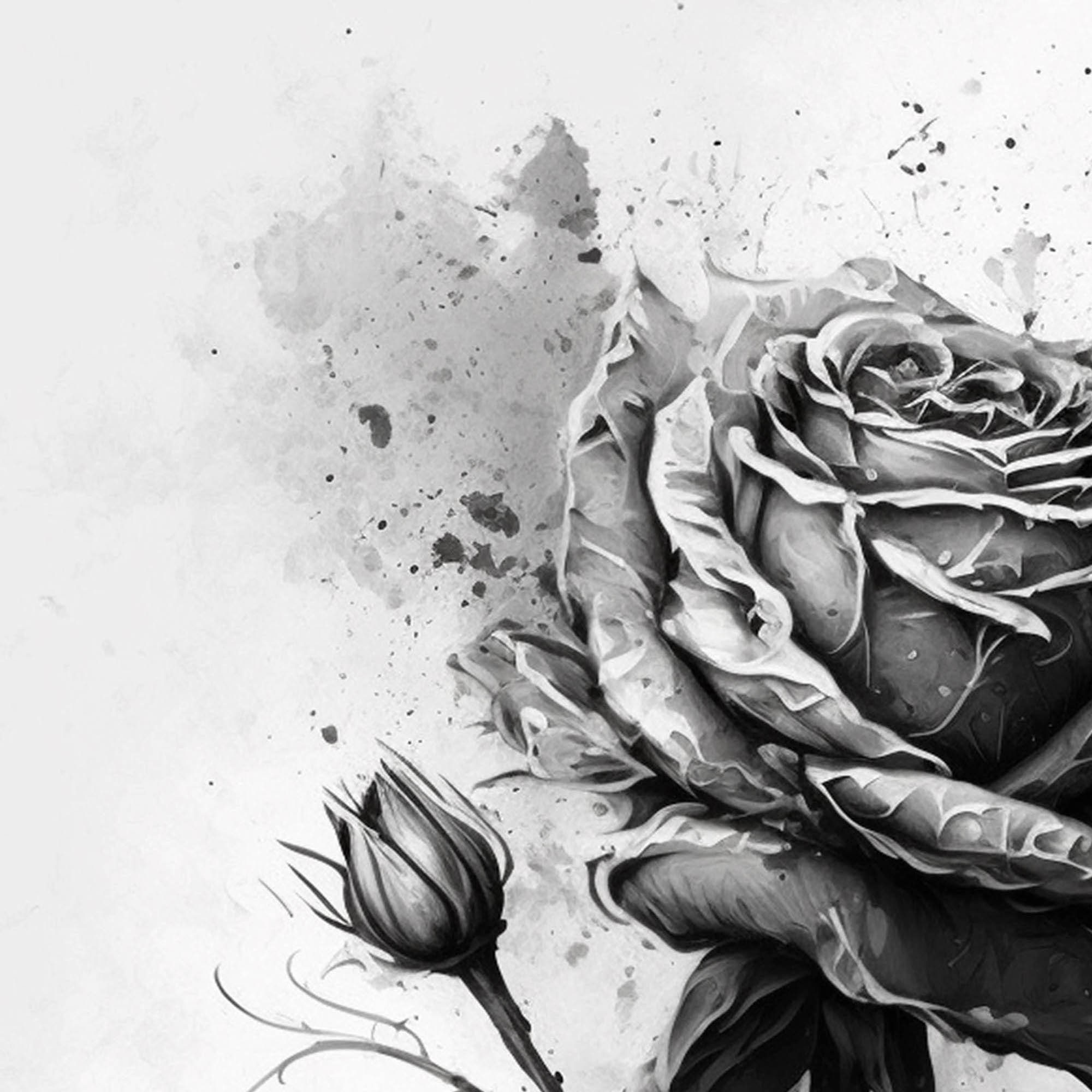 Black Rose Gothic Floral Flower Wall Art Botanical Wall Art - Etsy