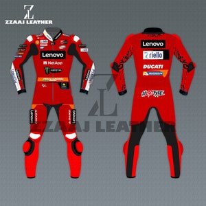 Francesco "Pecco" Bagnaia 2023 one piece motorbike leather racing suit