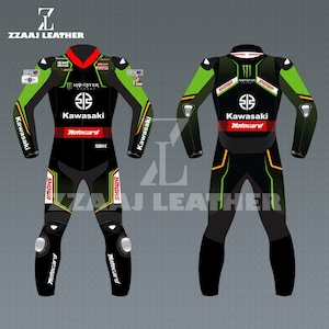 Combinaison de course en cuir une pièce jonathan rhea 2020 kawasaki
