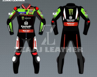 Jonathan Rhea kawasaki 2022 one piece motorbike leather racing suit