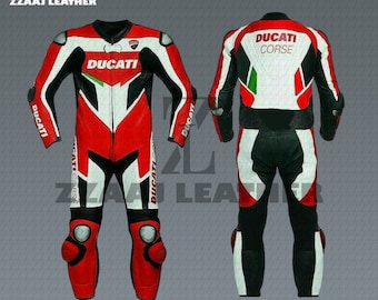 Ducati Corse leren motorracepak uit één stuk