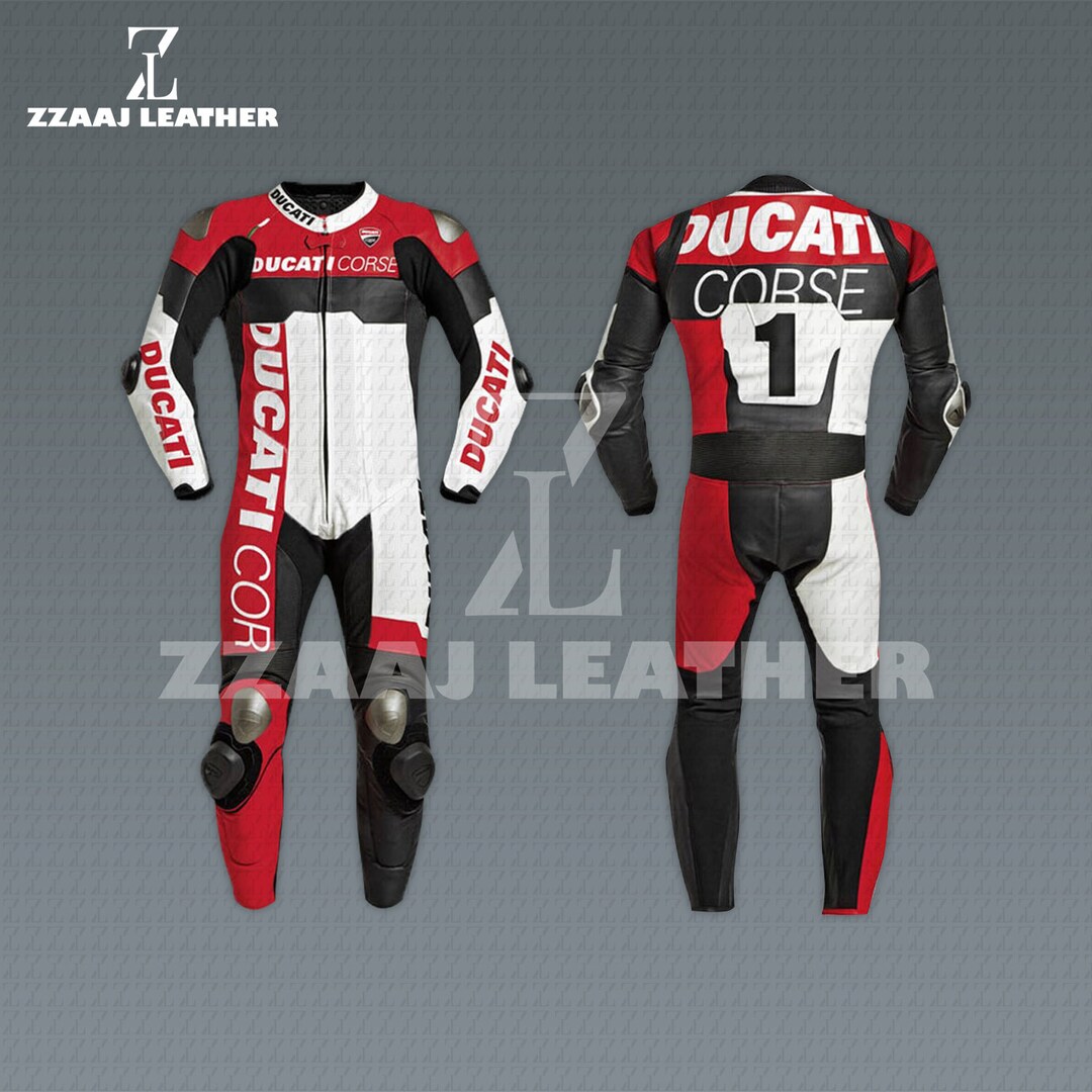 Ducati Corse C5 One Piece Motorbike Leather Racing Suit Etsy Australia
