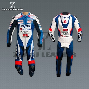 Suzuki Tyco one piece motorbike leather racing suit