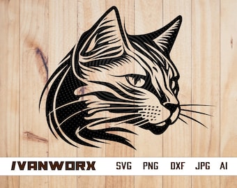 Cat face Svg | Cute Cat face Svg | funny kitty | Cat SVG | Animal face | Cat face png | Cat face Svg Files for Cricut | Png Dxf Jpg Eps