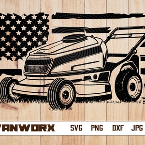 US Push Lawn Mower SVG | Lawnmower Svg | Lawn Mowing Shirt Sticker Vinyl Decal | Cutting File Cuttable Clipart Vector Digital Dxf Png Eps Ai
