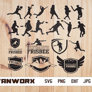 Frisbee player bundle svg | Ultimate Sport png | Frisbee cut file | Frisbee Clipart | Disc Golf svg | Frisbee svg  | Frisbee Ultimate png