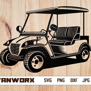 ゴルフ カート SVG ファイル | ゴルフ カート SVG | ゴルフ カート クリップアート | シルエット用ゴルフ カート カット ファイル | Cricut 用ゴルフ カート ファイル | ゴルフ カート PNG