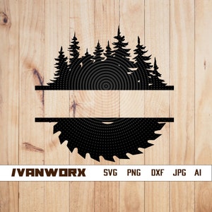 Saw Blade Svg | Saw Blade Clipart | Saw Blade Cut File | Saw Blade Stencil | Blade Tshirt Design | Wood Blade Scene Dxf | Saw Blade Png
