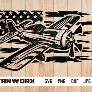US Fighter plane svg | Airplane clipart | fighter plane png | Pilot life svg | Propeller plane cutfile | Aviation svg | Crop Duster png