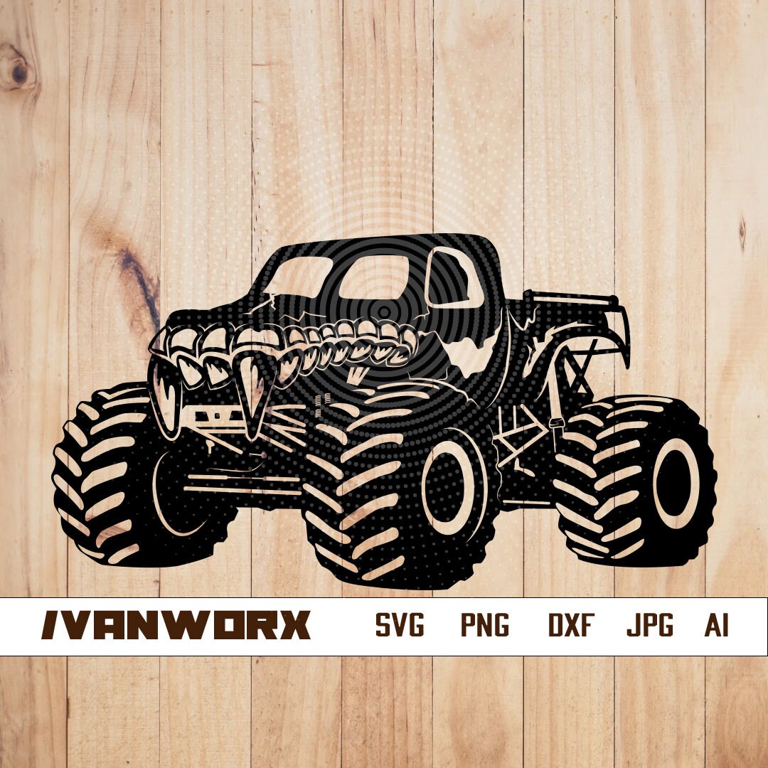 Monster Truck Svg | Monster Truck Png | Monster Truck T-shirt Design ...
