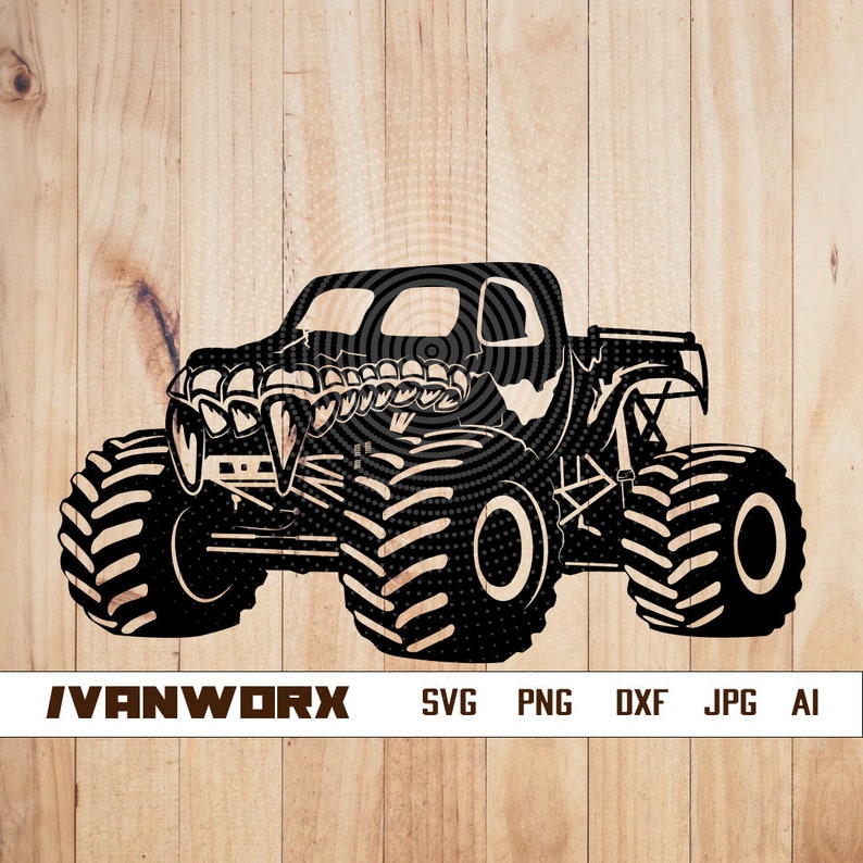 Monster Truck Svg Monster Truck Png Monster Truck T-shirt Design