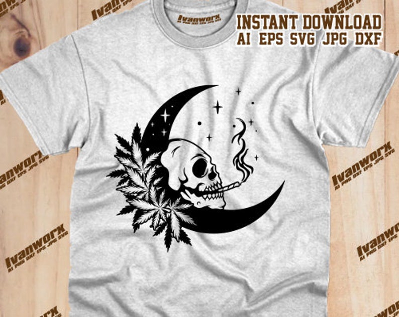 Skull Smoking Weed Svg Skull Svg Skull Smoking Joint Svg Skull Smoking ...