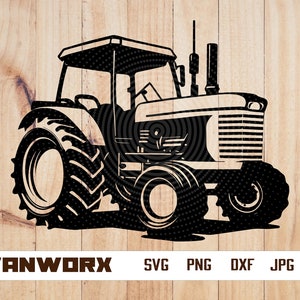 Farm Tractor svg | Tractor png | Farm life stencil  | Farm Transportation Cut File | Cricut Cutting File Silhouette Clipart Vector Digital