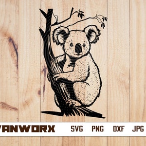 Koala svg | Cute Koala svg | Koala Clipart | Koala Cut file | Koala Stencil | Floral Animal svg| Koala png | Koala Shirt svg | Koala dxf