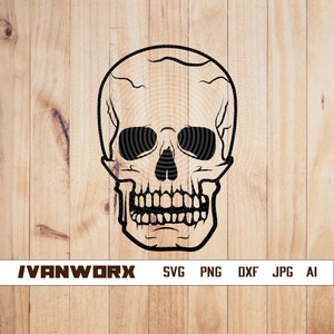 Skull svg | Skull png | Skull stencil | Skull clipart | Skull cut file | Skull Silhouette | Skull face svg | Skull Head svg