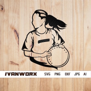 Frisbee svg | Ultimate Sport png | Frisbee Girl cut file | Frisbee Clipart | Disc Golf svg | Frisbee T-shirt Design | Frisbee Ultimate png