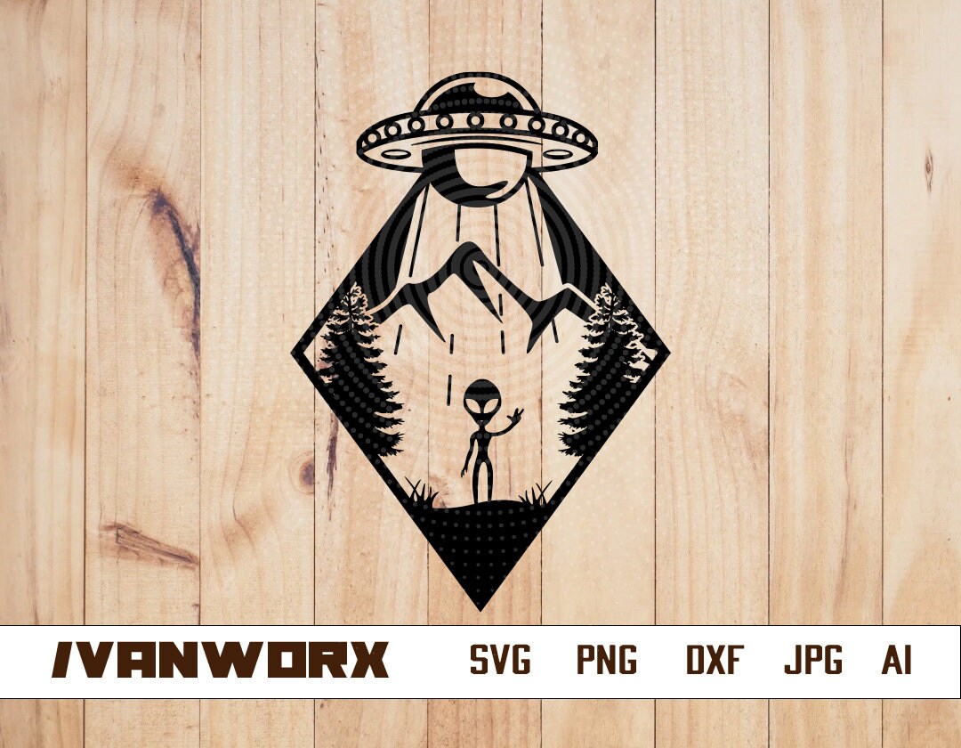 Alien Invation Svg | Alien Clipart | Alien Cut File | Alien Stencil ...