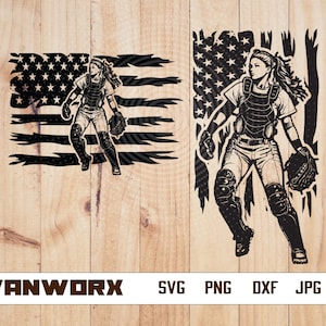 Jogador de Softbol dos EUA svg | Clipart de Jogo de Beisebol Quente | Estêncil de Arremessador | Arquivo de Corte de Receptor | Camiseta Ball Life png | Primeira Base Shortstop dxf eps