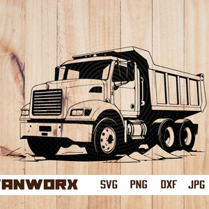 Dump Truck SVG | Truck svg | Truck Driver svg | Heavy Equipment Stencil | Truck Clipart & Cut File | Construction svg | Cricut cutting files