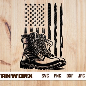 US Combat Boots svg | US Veteran svg | US Army svg | Veteran Shirt svg | Combat Boots Clipart | Combat Boots Cutfile | Boots Stickers | Army
