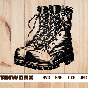 Combat Boots Svg | Combat Boots png | Army Combat Boots svg | Combat Boots Clipart | Military Combat Boots Svg | Cutting Files |Military svg