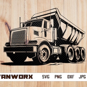 Dump Truck SVG | LKW-Svg | Trucker SVG | Lastkraftwagen-Svg | Kipper Png | Kipper Eps Kipper dxf| Kipper Clipart | LKW Papa svg