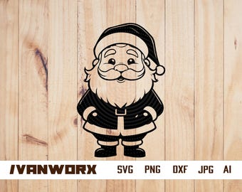 Christmas Santa Svg | Santa Claus Svg | Christmas Season svg | Holiday Season | Santa Svg | Santa Clipart | Christmas Svg | Santa Cut file