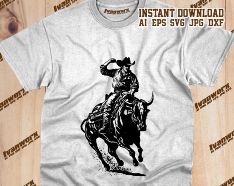 Rodeo Svg Bull Rider Svg Ranch Western Country Farm Cowboy Svg Bull ...