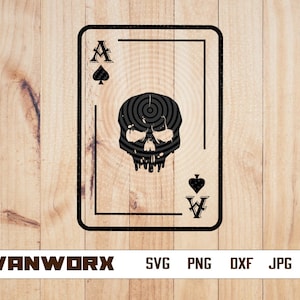 Ace of Spades SVG | Ace of Spades Cut File | Ace Skull svg | Ace of Spades Clipart | Ace of Spades Svg | Ace of Spades T-shirt Design