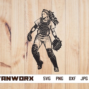 Jogador de softbol svg | Clipart de jogo de beisebol quente | Estêncil de jarro | Arquivo de corte do coletor | Camisa Bola Vida png | Primeira base shortstop dxf eps