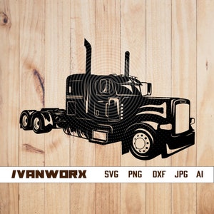 Semi Truck svg | Semi Truck png | Semi Truck clipart | Semi Truck vector | Semi Truck silhouette png | Semi Truck Cut file | Semi Truck  dxf