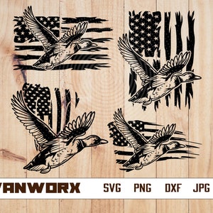 US Flying Duck svg | Mallard Duck svg | Duck Hunting svg | Duck Clipart | Duck Cut Files | US Duck bundle svg | Duck svg files for cricut