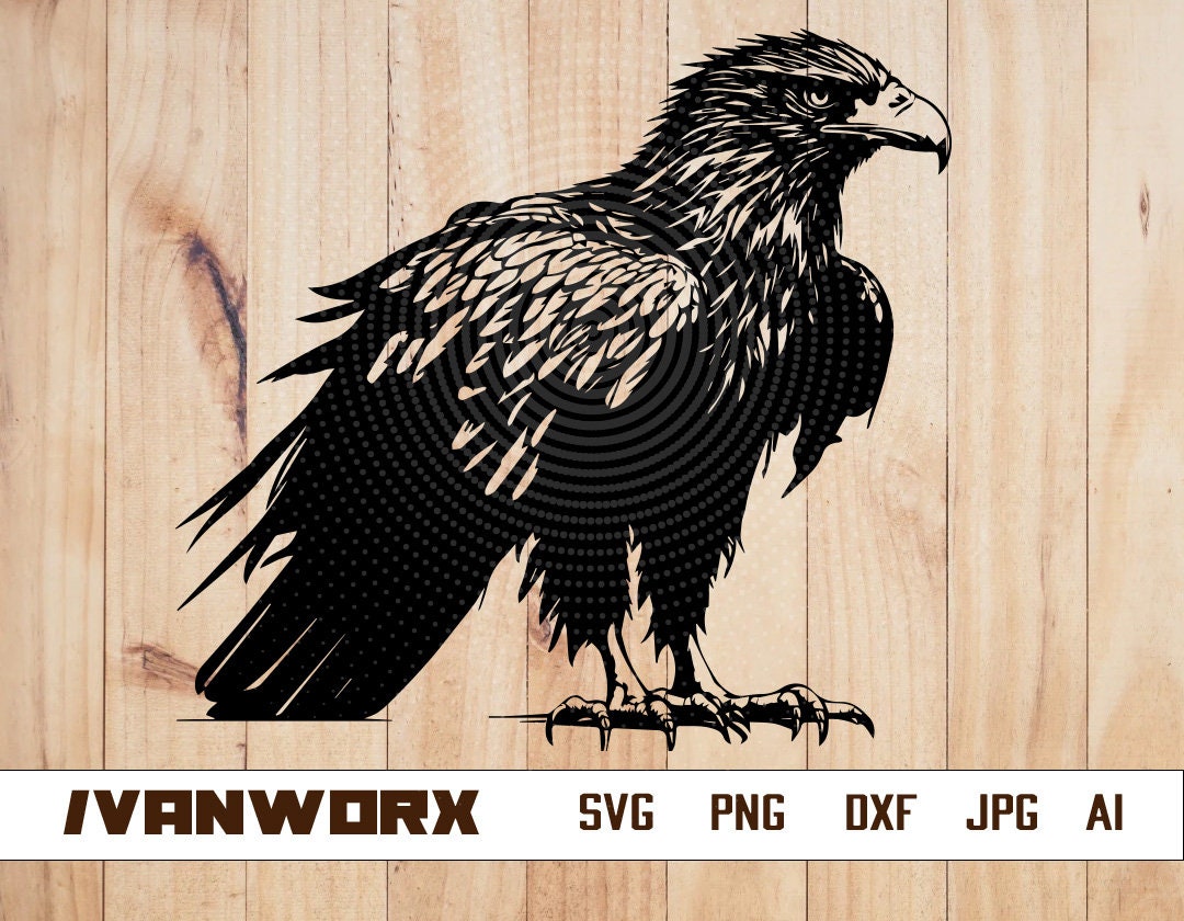 Bald Eagle Svg | Flying Bald Eagle Clipart | American Bald Eagle Cut ...