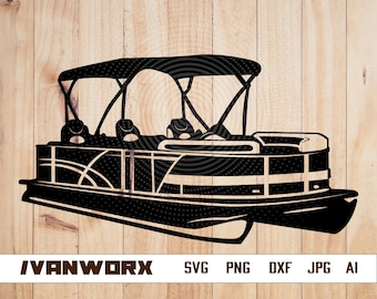 Pontoon svg | Pontoon png | Pontoon clipart | Pontoon vector | Pontoon silhouette png | Pontoon cut | Pontoon Boat svg | Pontoon Boat Design