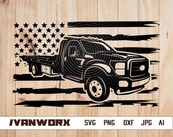 US Tow Truck svg | Tow Truck png | US Tow Truck clipart | Tow Truck vector | Tow Truck silhouette png | Tow Truck Cut file | Tow Truck dxf