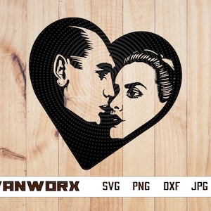 Chicano Liebhaber SVG | Paar svg | Liebespaar Clipart | Romantische Love Cut Datei | Chicana Schablone | Mexikanische Amerikaner T-Shirt Design | Dxf