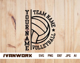 Volleyball Team svg | Personalized Template | Volleyball shirt svg | Volleyball mom Png | Volleyball player svg | Volleyball svg | Team Name