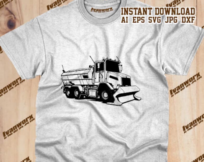 Snow Truck Svg | Snowplow Clipart | Winter Vehicle Cut File | Snow ...