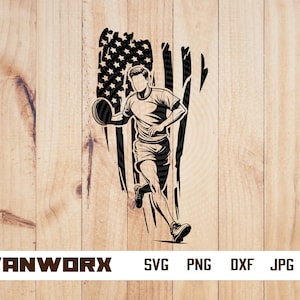 US Frisbee player svg | Ultimate Sport png | Frisbee cut file | Frisbee Clipart | Disc Golf svg | Frisbee svg | Frisbee Ultimate png