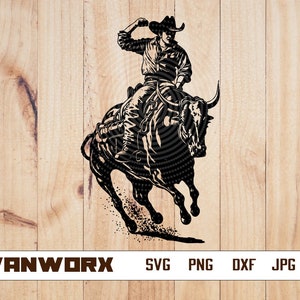 Rodeo Svg | Bull Rider Svg | Ranch Western Country Farm | Cowboy Svg | Bull Riding Svg | Cricut & Silhouette | Bull rider png | Png Dxf