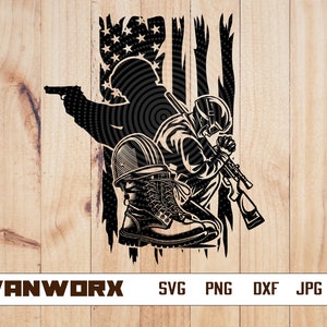 Veteran svg | Combat boots svg | Patriotic svg | Veteran png | Soldier svg | American flag svg | veterans day Distressed Flag Svg | Army svg