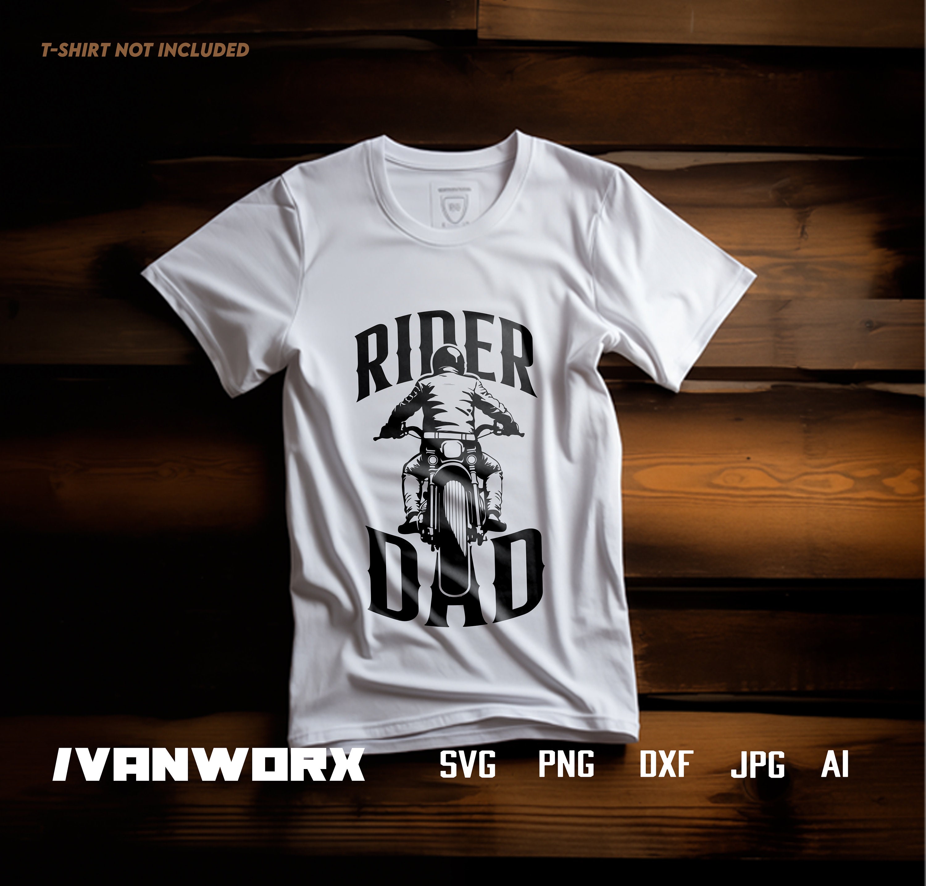 Rider Dad SVG | Vintage Bike PNG | Cafe Racer Rider Svg | Cutfile ...
