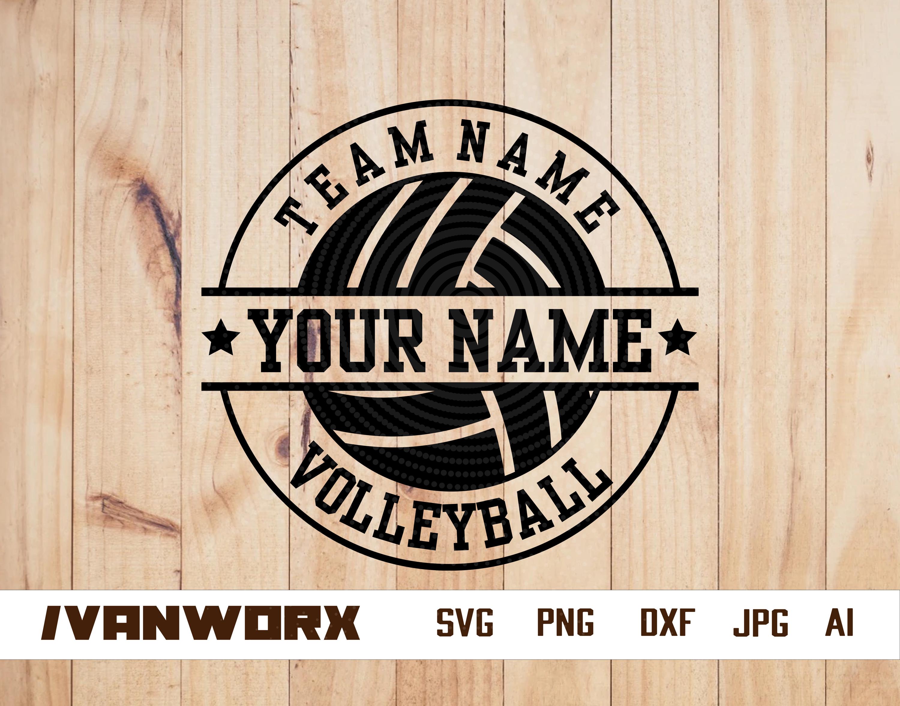 Custom Volleyball svg | Custom Volleyball png | Personalized Name | Custom Cricut File | Lady Volleyball Team | Volleyball svg | Team Name