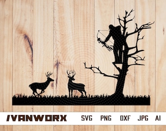 Deer Hunter svg | Hunting Deer SVG | Outdoor svg | Deer Hunting svg | Deer svg | Hunt svg | Hunting Dad svg | Cut Files | Cricut | Png | Svg