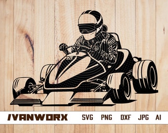 Go Kart Riding Svg | Go Kart Racing svg | Go Kart Clipart | Kart Svg | Kart Riding svg | Kart Racing svg | Go Kart Racing Lover svg | Racing