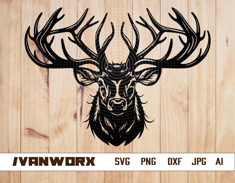 Elk Deer Svg Elk Antler Svg Deer Clipart Deer Hunter Svg Hunting Shirt